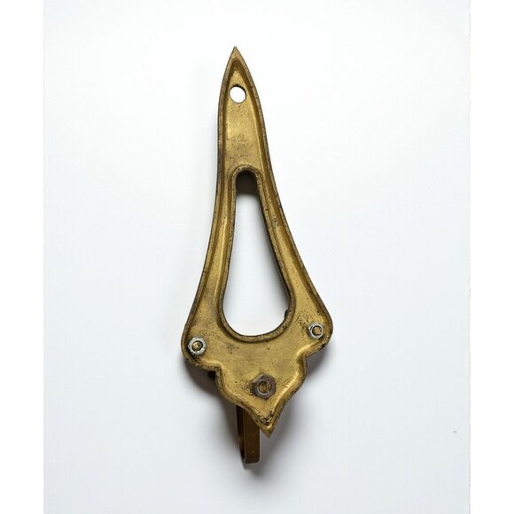 vintage solid brass wall mount candle sconce - Picture 6 of 9